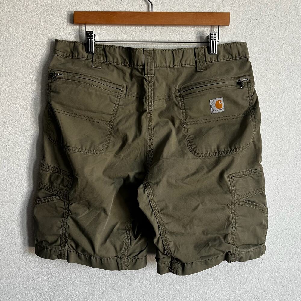 Carhartt green work wear carpenter shorts